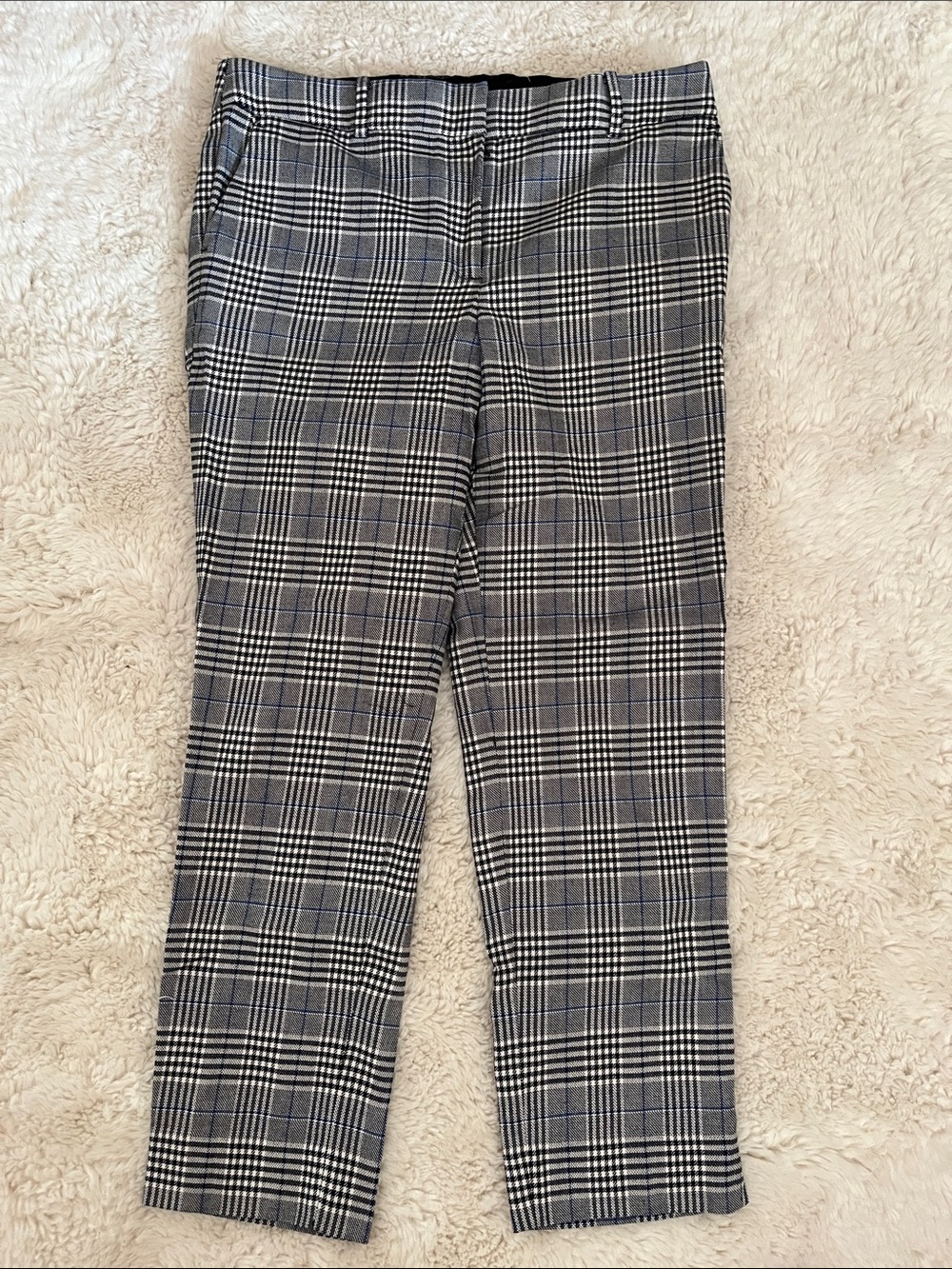 Talbots Gray and Black Plaid Trousers